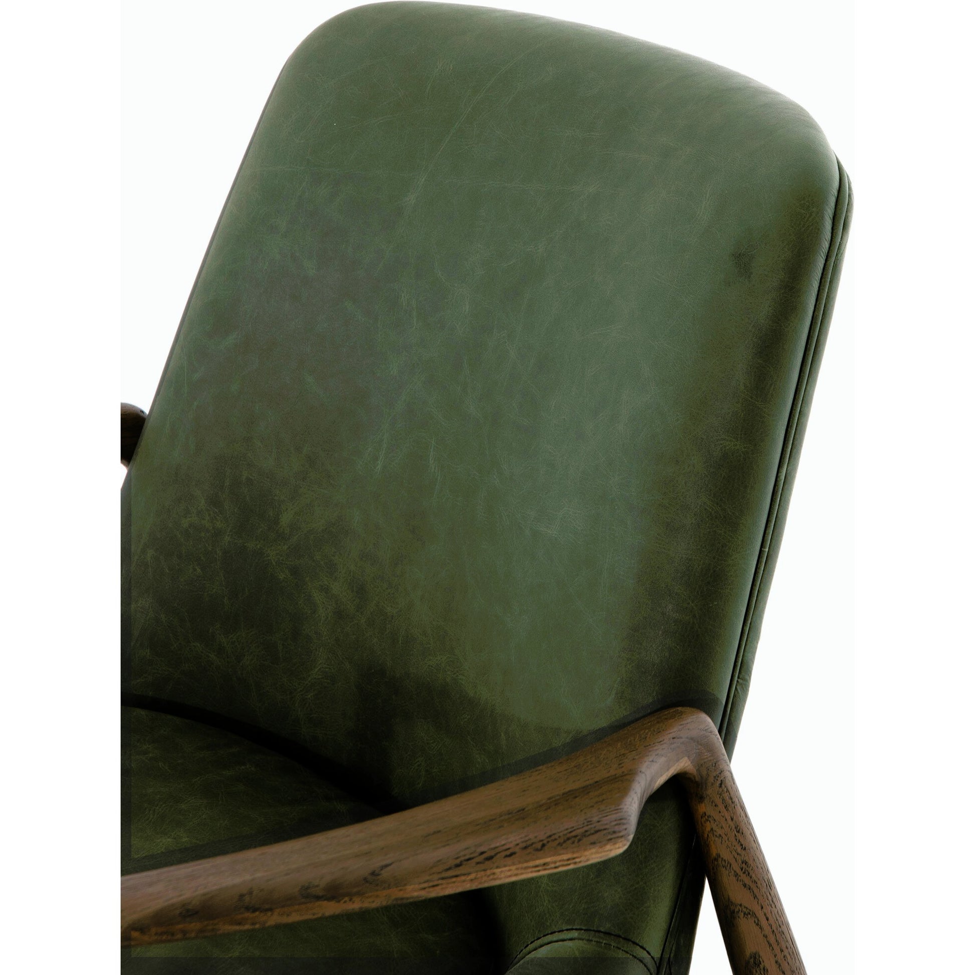 Braden Chair by Four Hands. Made from top grain leather, solid oak, 100% polyester in a modern style.