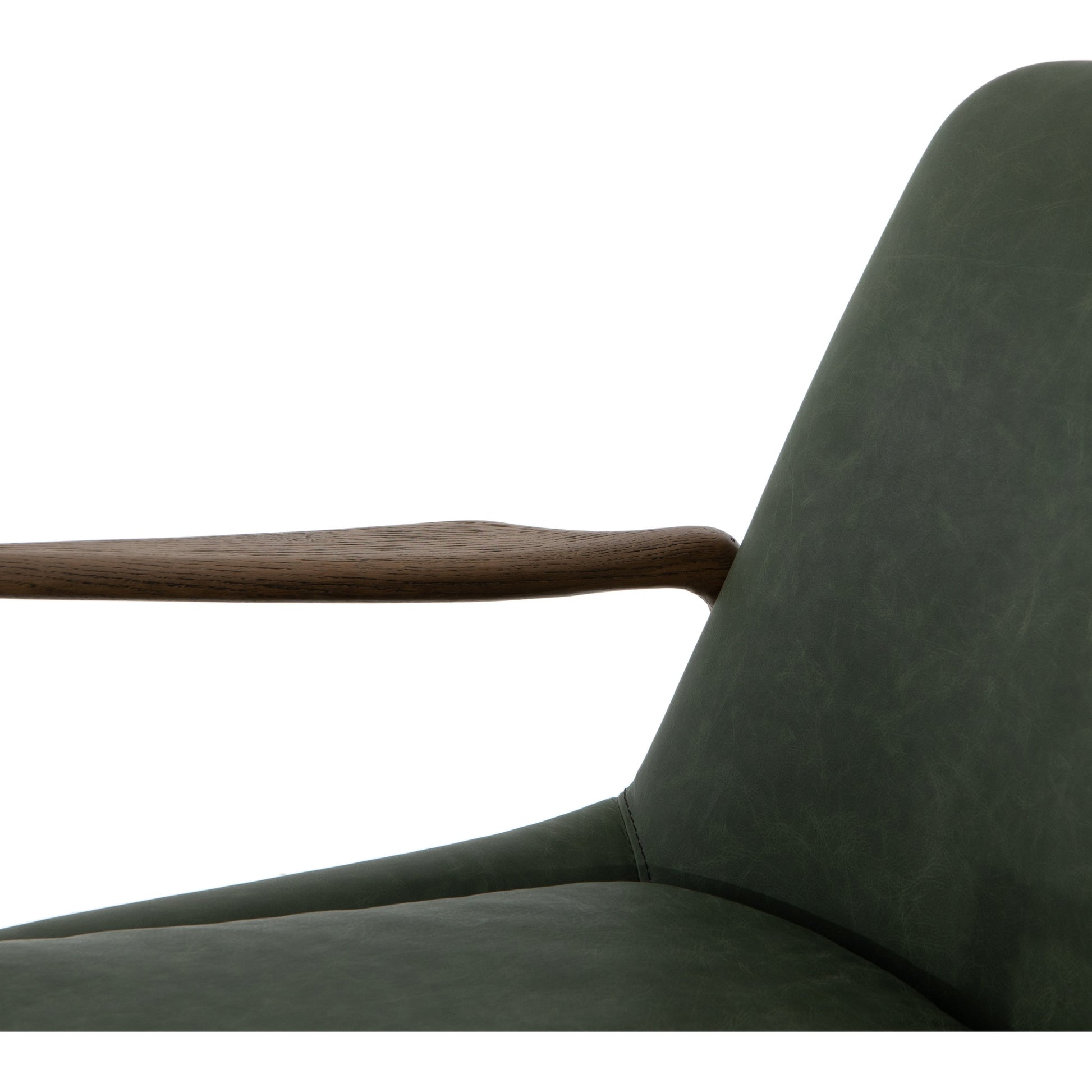 Braden Chair by Four Hands. Made from top grain leather, solid oak, 100% polyester in a modern style.