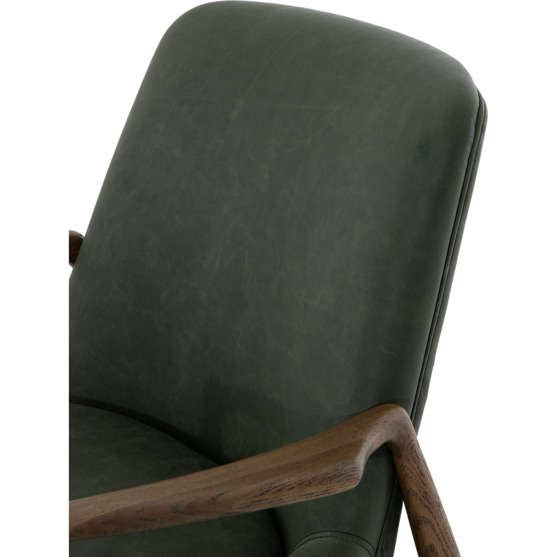 Braden Chair by Four Hands. Made from top grain leather, solid oak, 100% polyester in a modern style.