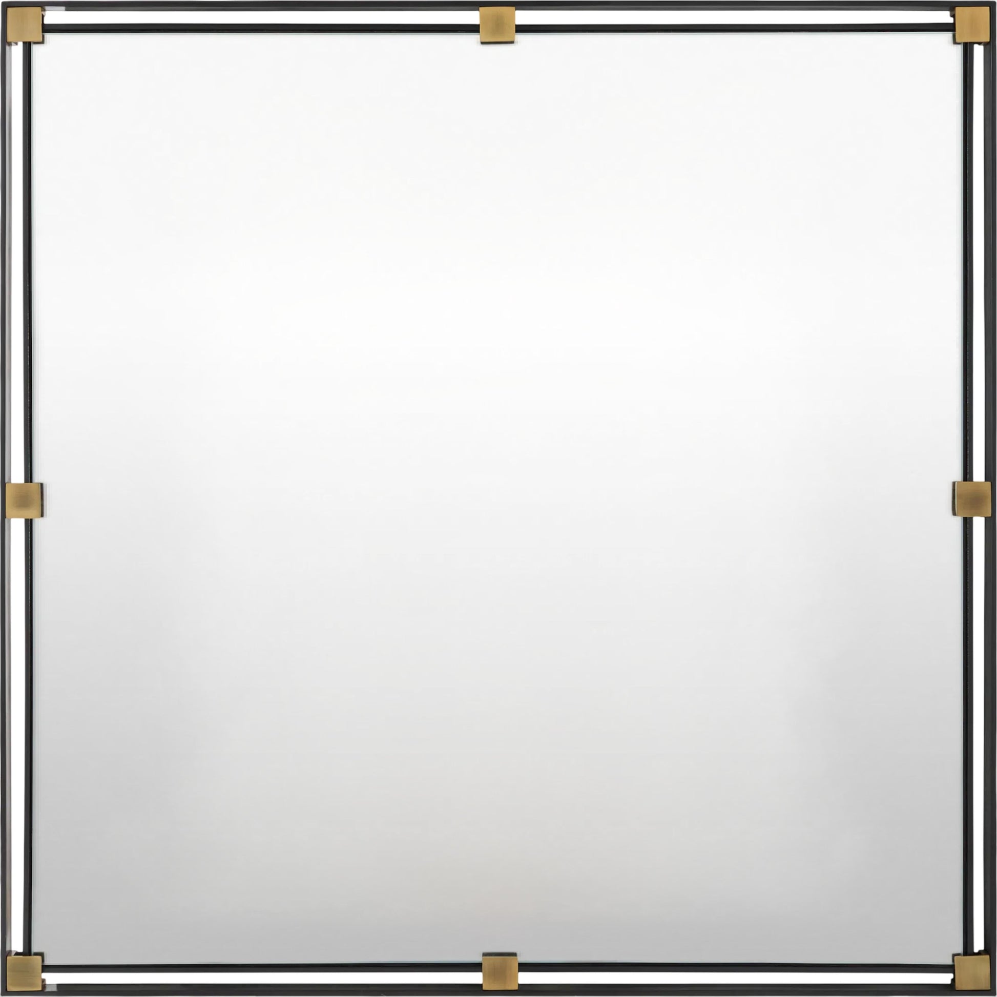 Casimir Accent Mirror by Surya in black, bronze. Made from iron in a unique style.