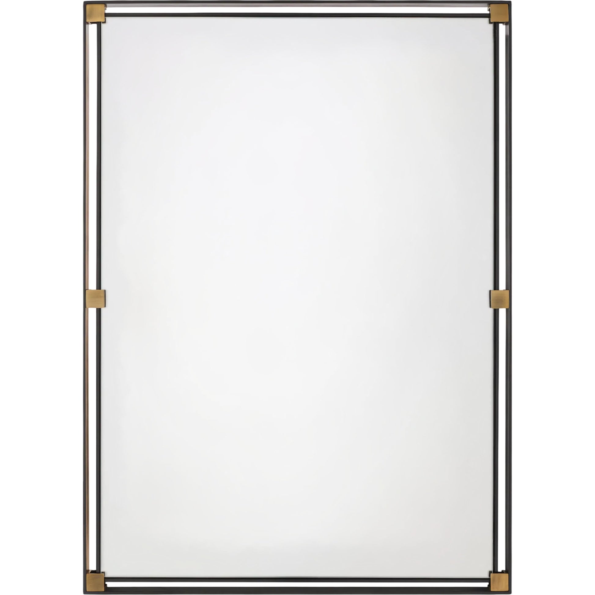 Casimir Accent Mirror by Surya in black, bronze. Made from iron in a unique style.