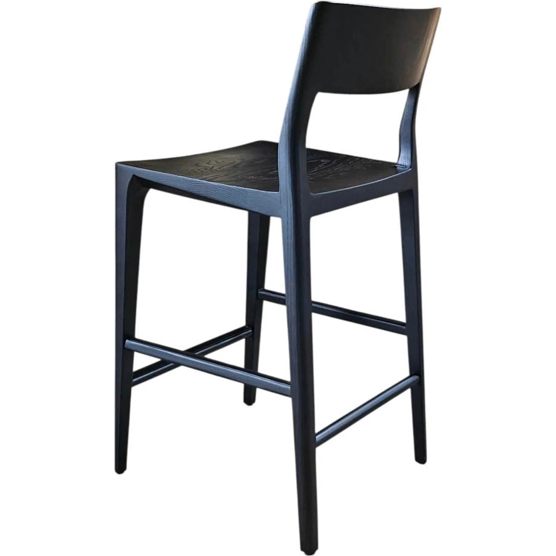 Catania Counter Stool by LH Imports. Made from ash in a unique style.