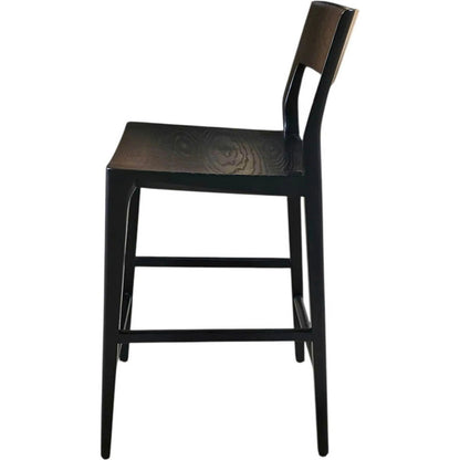 Catania Counter Stool by LH Imports. Made from ash in a unique style.