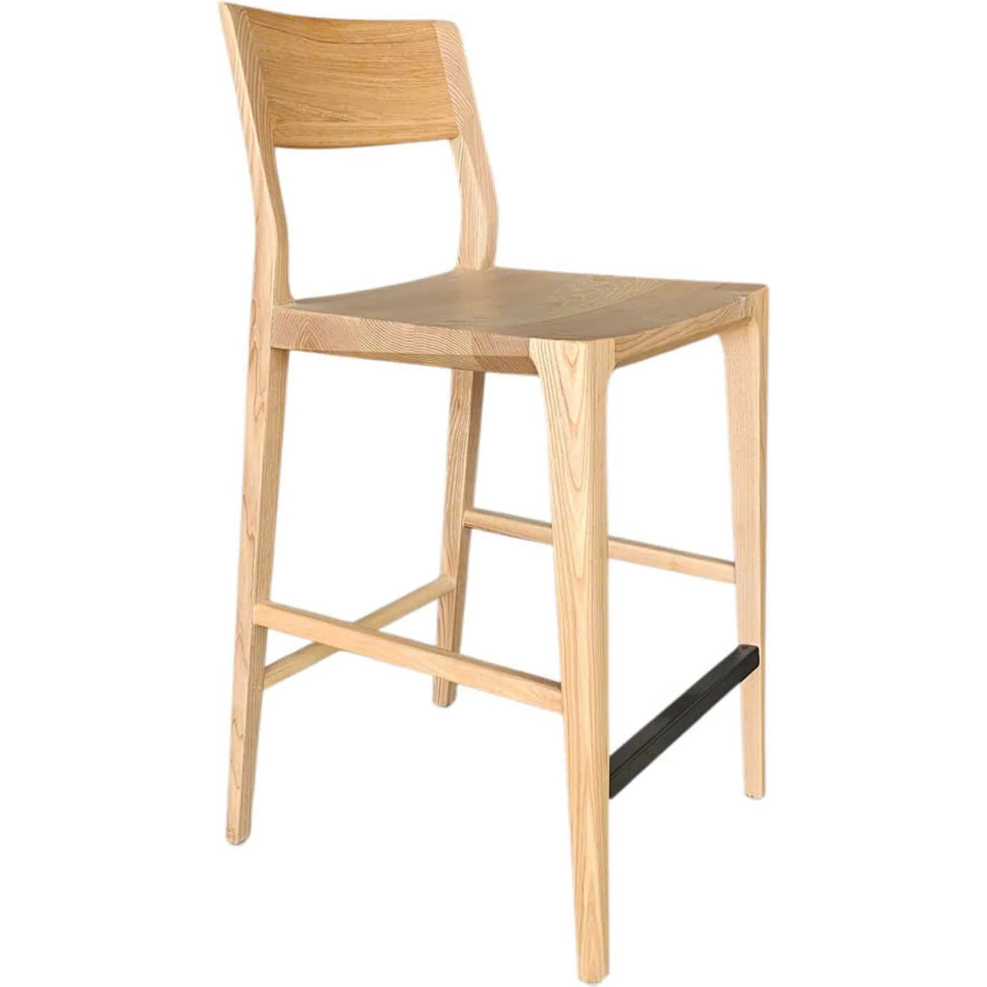 Catania Counter Stool by LH Imports. Made from ash in a unique style.
