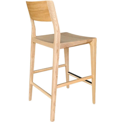 Catania Counter Stool by LH Imports. Made from ash in a unique style.