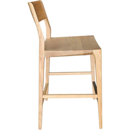 Catania Counter Stool by LH Imports. Made from ash in a unique style.