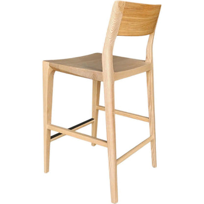 Catania Counter Stool by LH Imports. Made from ash in a unique style.