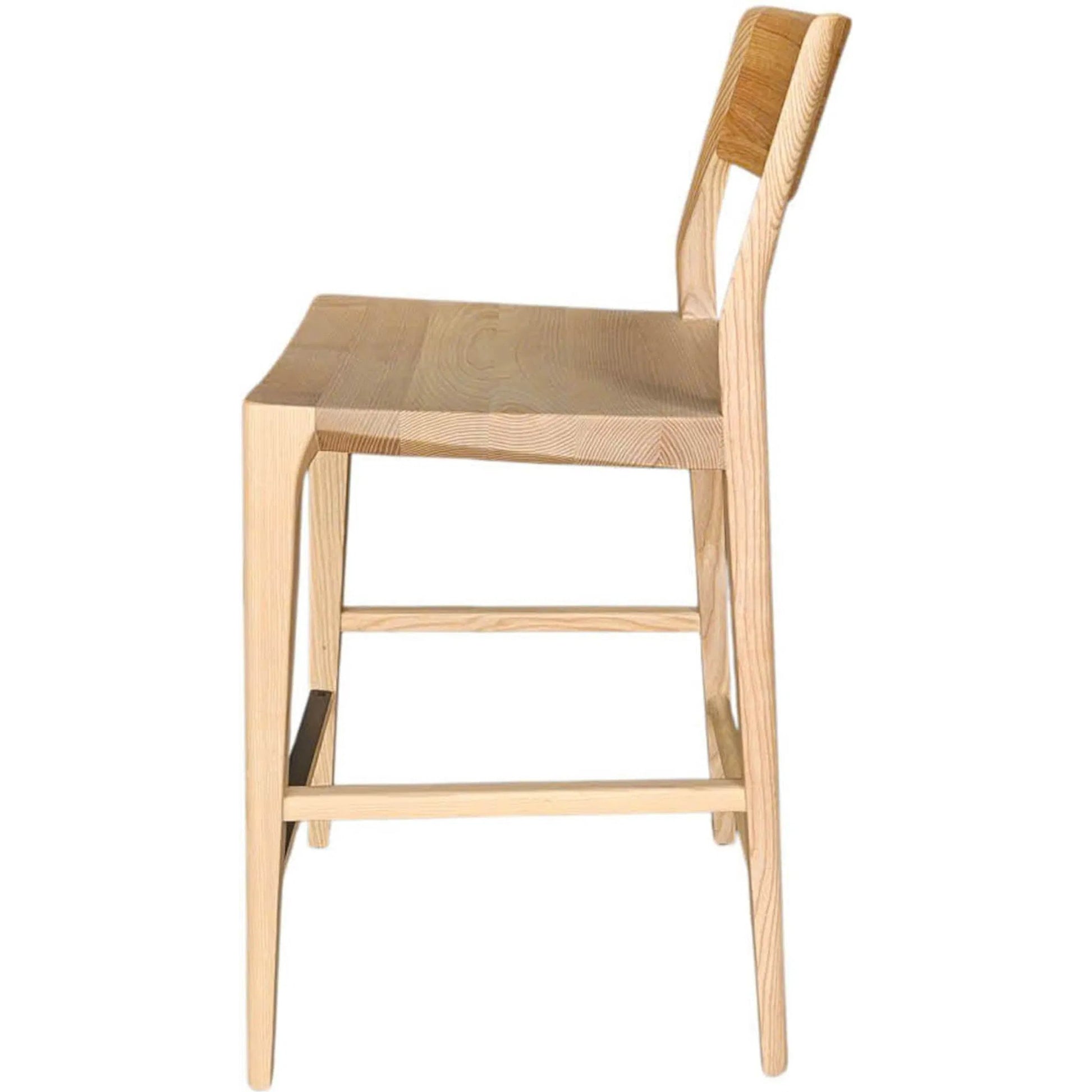Catania Counter Stool by LH Imports. Made from ash in a unique style.