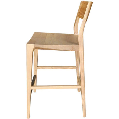 Catania Counter Stool by LH Imports. Made from ash in a unique style.