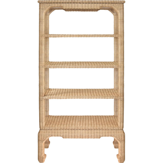 Cavalier Ming Style Etagere by Worlds Away in natural. Made from unique in a unique style.