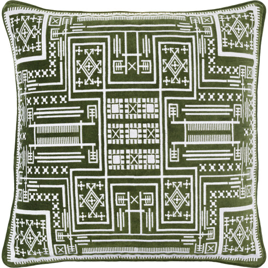 Camaxtli Pillow - 486018 by Surya. Made from front: 100% cotton, back: 100% cotton in a modern style.