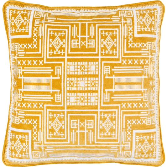 Camaxtli Pillow - 486018 by Surya. Made from front: 100% cotton, back: 100% cotton in a modern style.