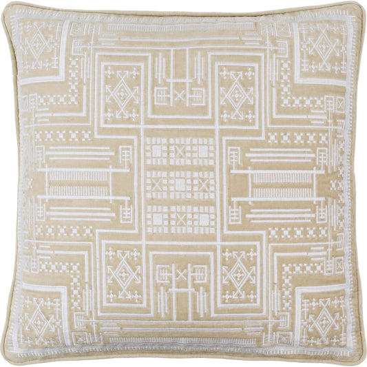 Camaxtli Pillow - 486018 by Surya. Made from front: 100% cotton, back: 100% cotton in a modern style.