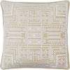 Off-White, Pearl, Light Silver / Down Feather / 18" x 18"