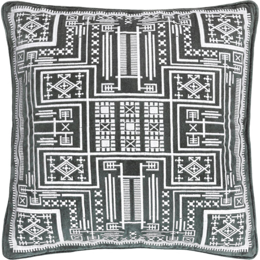 Camaxtli Pillow - 486018 by Surya. Made from front: 100% cotton, back: 100% cotton in a modern style.