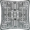 Off-White, Slate Blue, Silver, Nickel, Onyx / Down Feather / 18" x 18"