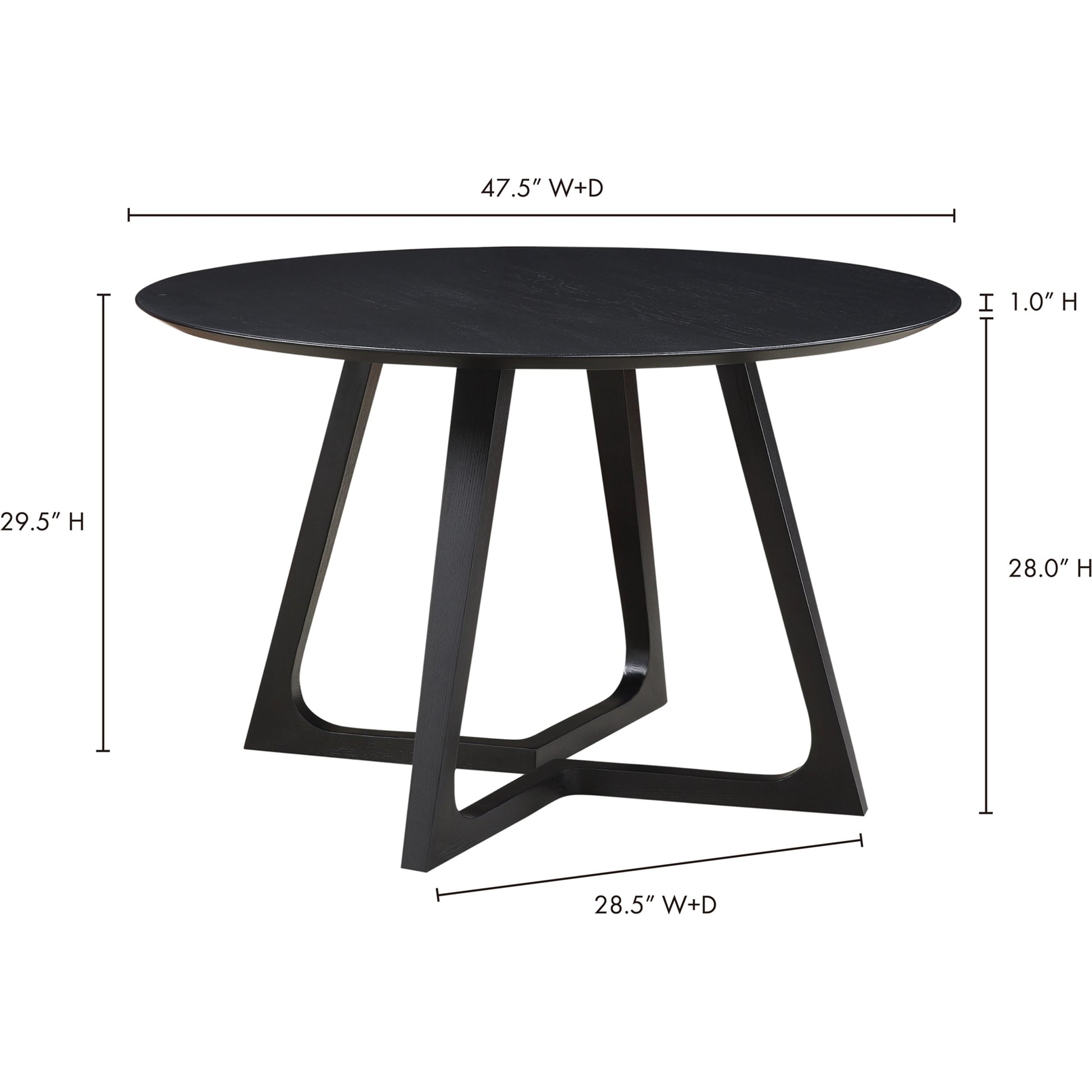 Godenza Round Dining Table by Moe's Home Collection. Made from unique in a modern style.