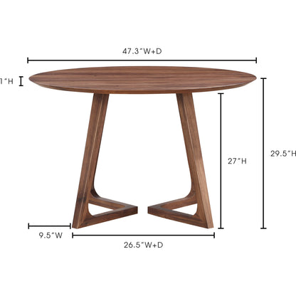 Godenza Round Dining Table by Moe's Home Collection. Made from unique in a modern style.