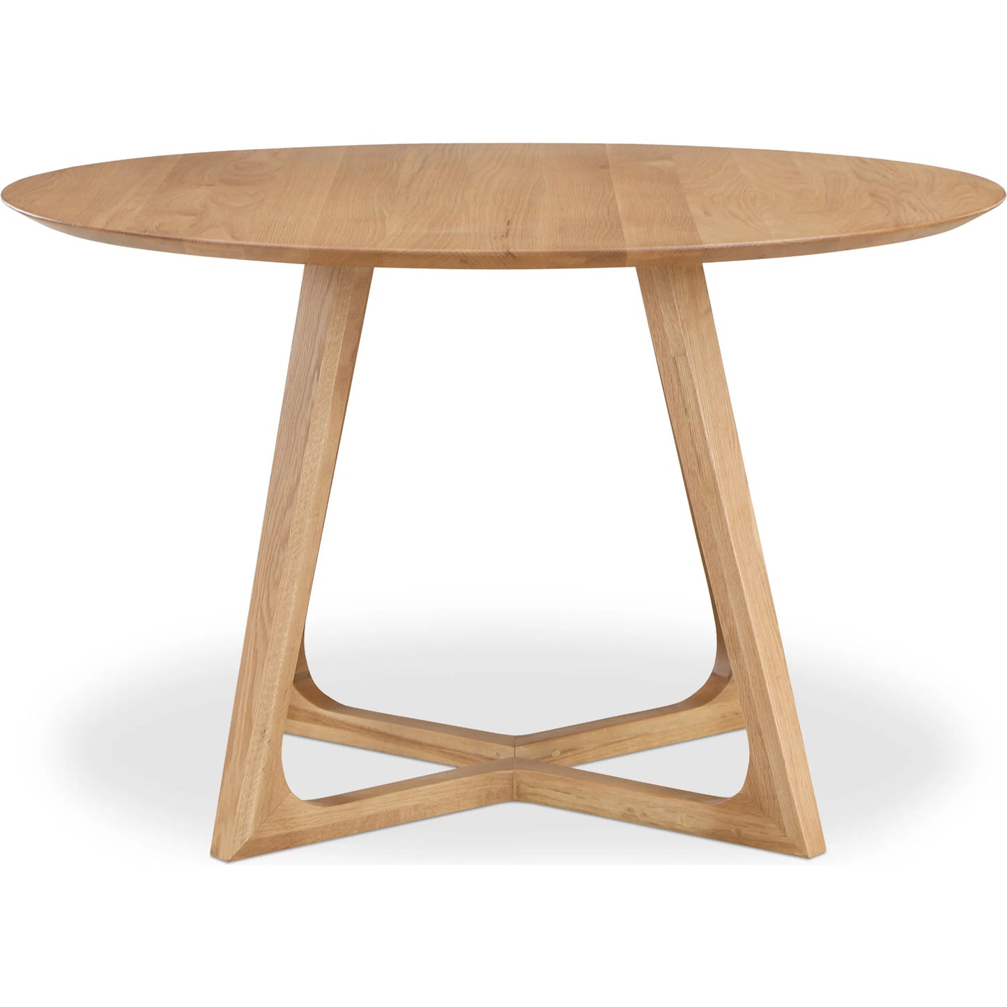 004 SI-2253758 | Additional Silo | Godenza Round Dining Table Oak by Moe's Home Collection in natural. Made from solid oak in a transitional style.