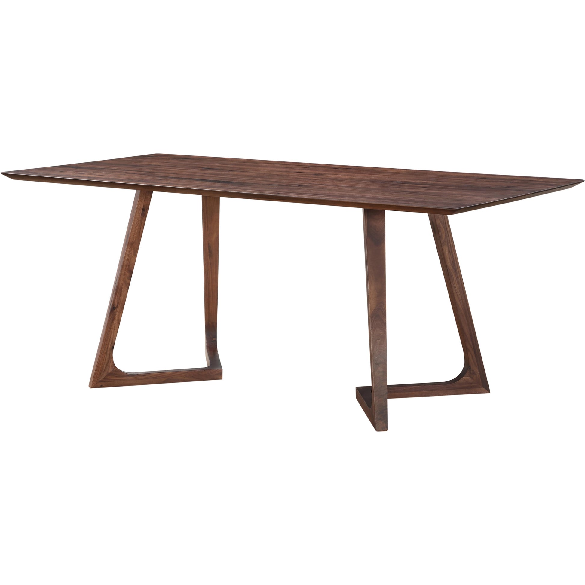 Godenza Dining Table by Moe's Home Collection in brown. Made from solid american walnut in a modern style.