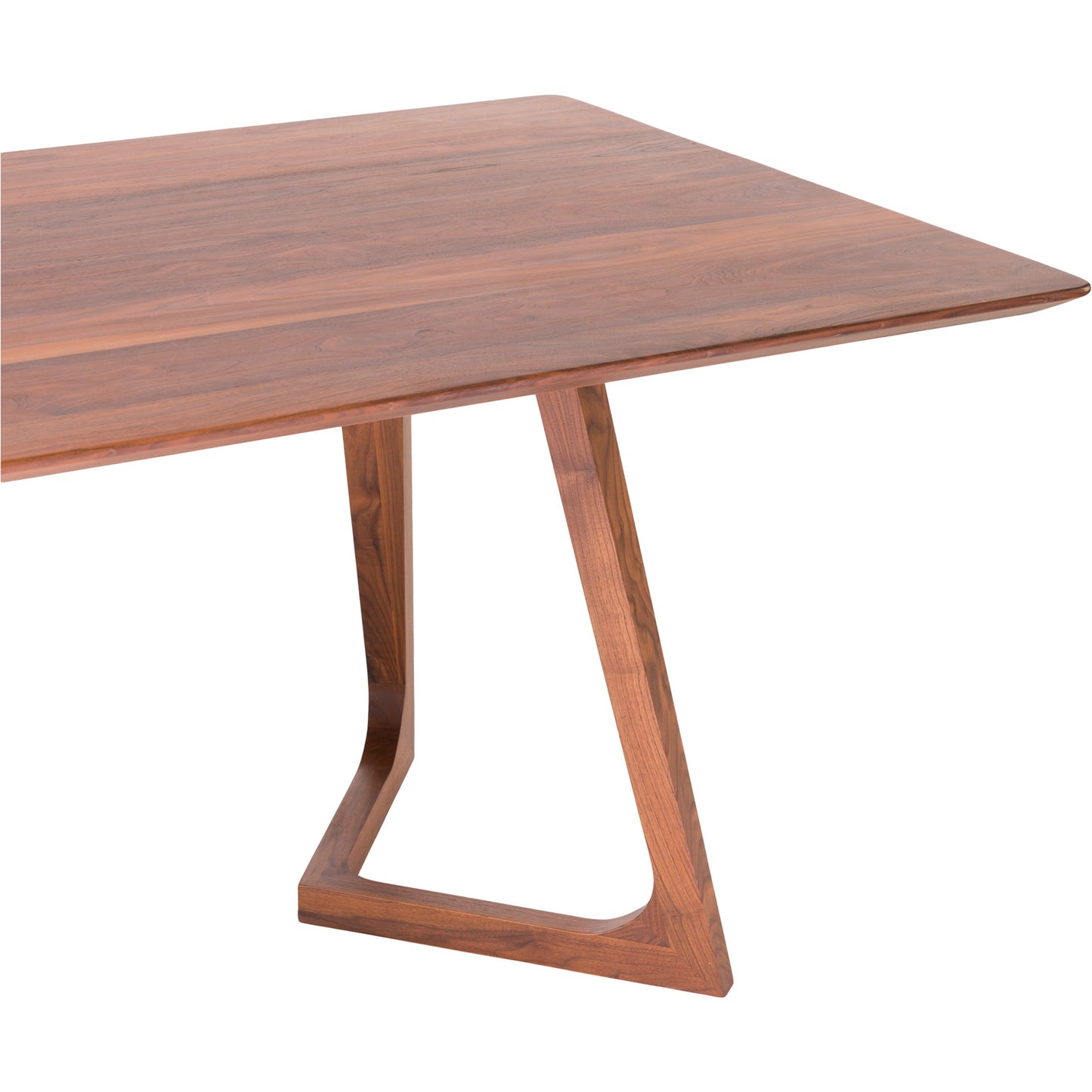 007 SI-2121921 | Closeup | Godenza Dining Table by Moe's Home Collection in brown. Made from solid american walnut in a modern style.