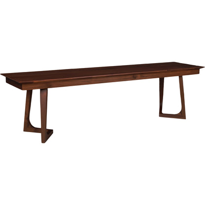 Godenza Bench by Moe's Home Collection in brown. Made from solid walnut in a modern style.