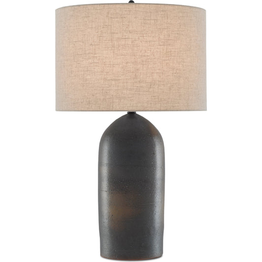 Munby Table Lamp by Currey and Company in rust, iron. Made from ceramic, metal in a rustic style.