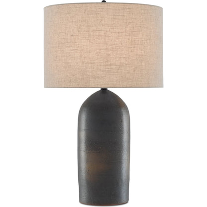 Munby Table Lamp by Currey and Company in rust, iron. Made from ceramic, metal in a rustic style.