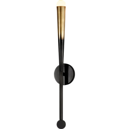 Adley Wall Sconce by Hudson Valley in gradient brass. Made from steel in a modern style.