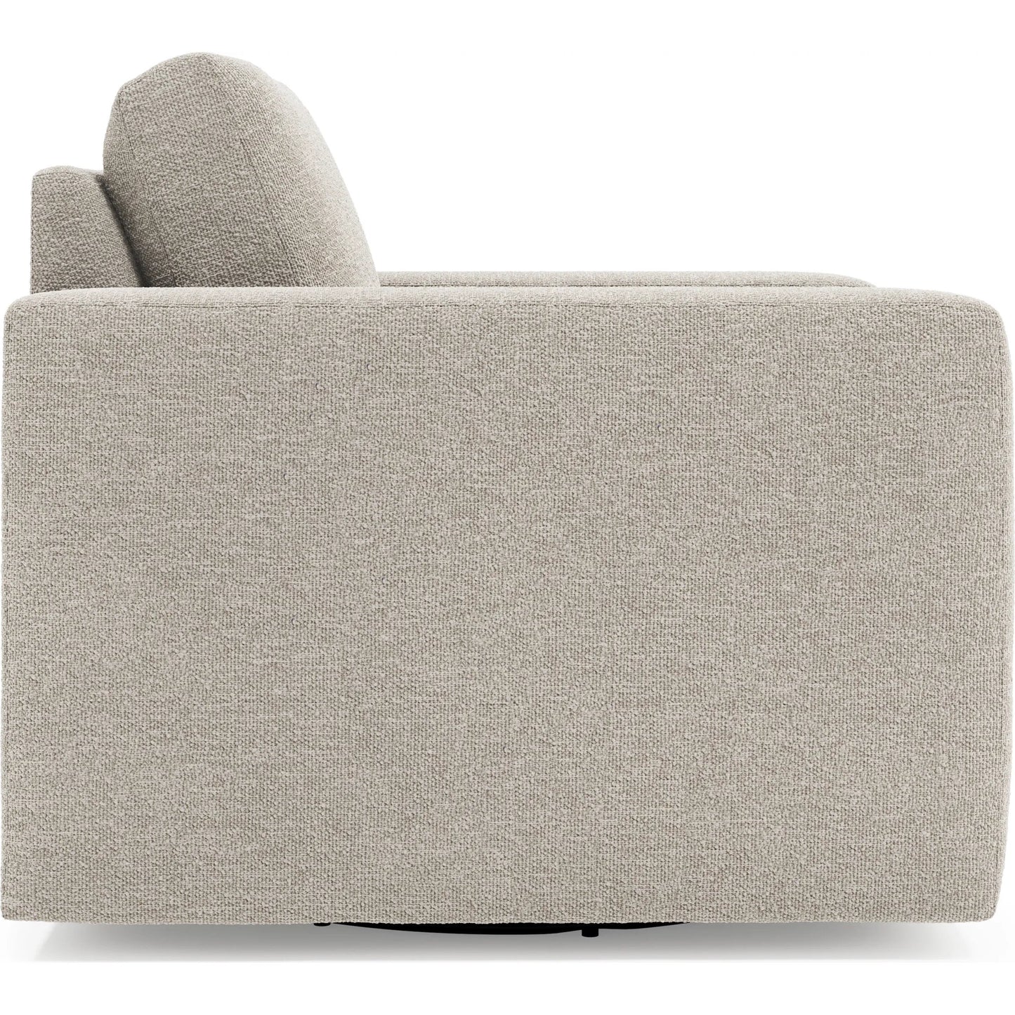 003 SI-2534169 | Additional Silo | Drew Fabric Swivel Chair by Bernhardt in grey. Made from fabric in a unique style.