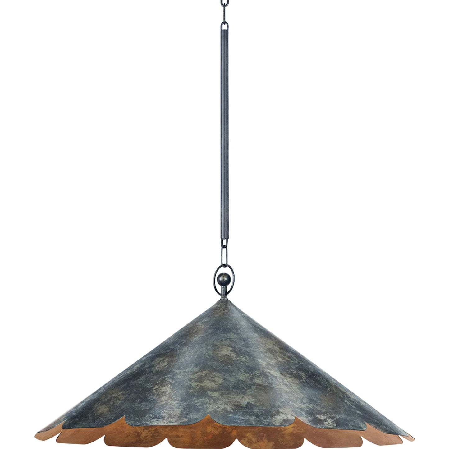 002 SI-2374295 | Primary Silo | Folly Beach Pendant by Hudson Valley in verdigris. Made from steel in a eclectic & global style.
