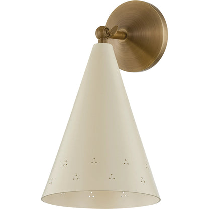Pawley Wall Sconce by Hudson Valley in historic bronze, soft sand. Made from steel in a transitional style.