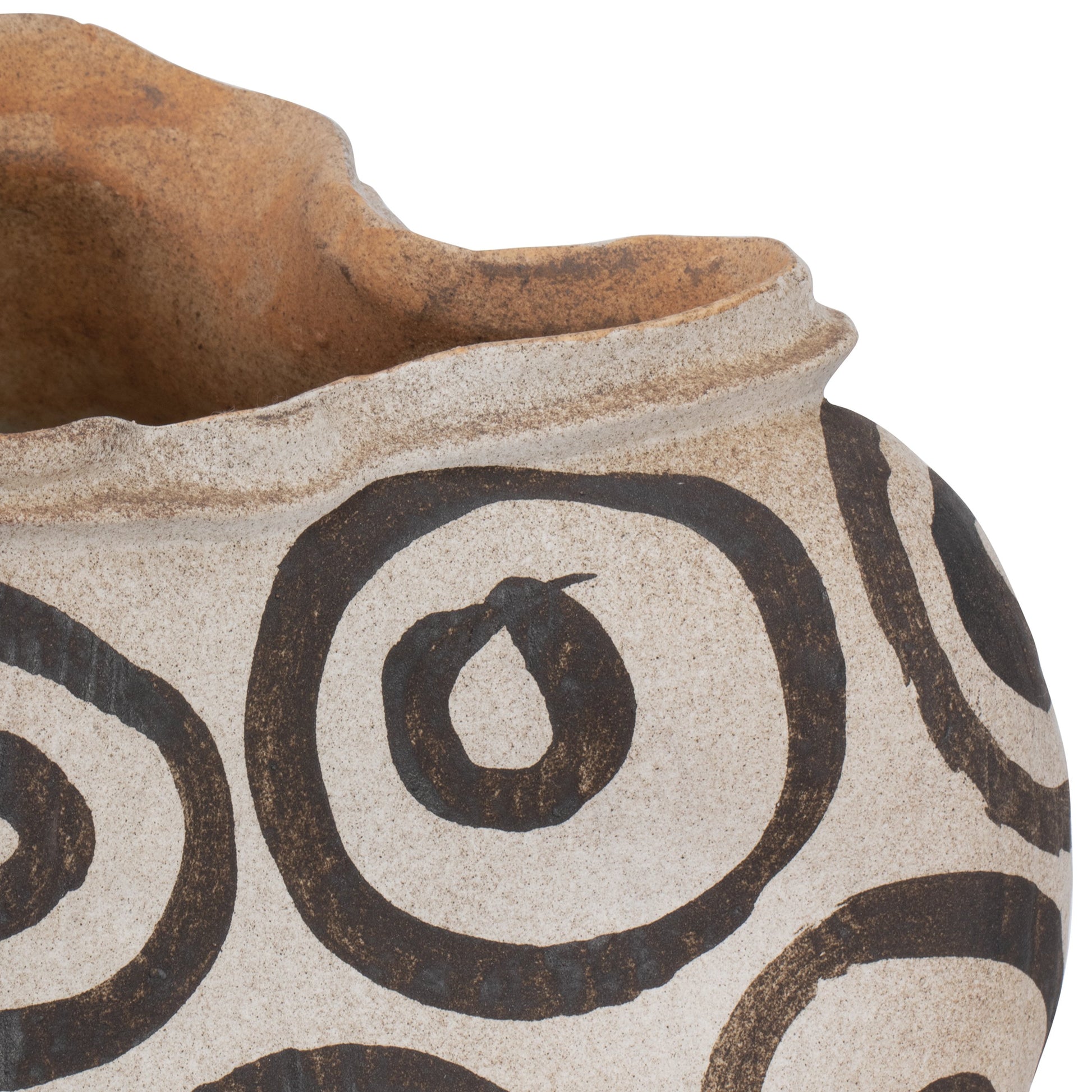 Han Dynasty Bowl by Currey and Company in textured brown, light earth. Made from porcelain in a modern style.