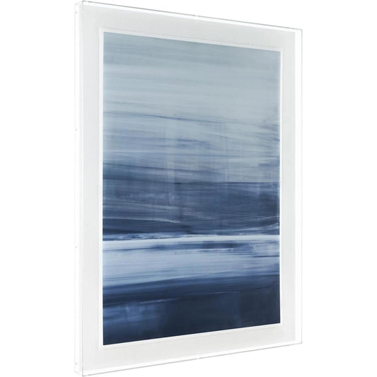 Carol Benson-Cobb's Coastal Threads II by John-Richard in blue, misty, clear. Made from canvas, acrylic in a modern style.