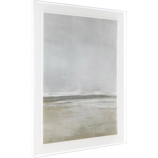 Carol Benson-Cobb's The Walk II by John-Richard in beige, white, gray, clear. Made from canvas, acrylic in a transitional style.