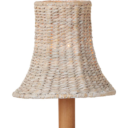 Bell Chandelier Shade by Currey and Company. Made from seagrass in a cottage & farmhouse style.