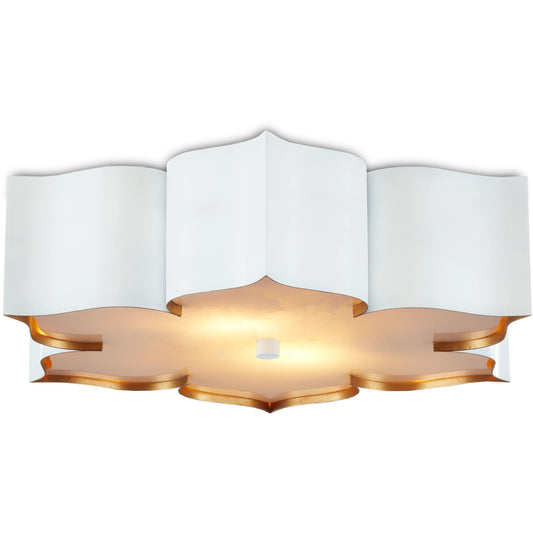 003 SI-1894337 | Primary Silo | Grand Lotus Flush Mount by Currey and Company. Made from unique in a modern style.