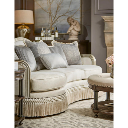 Giovanna Bezel Sofa by A.R.T. Furniture in beige. Made from unique in a transitional style.