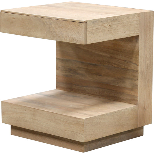 001 SI-2133325 | Primary Silo | Coburn End Table - 530924 by Surya in natural. Made from top: mango wood, base: mango wood in a modern style.