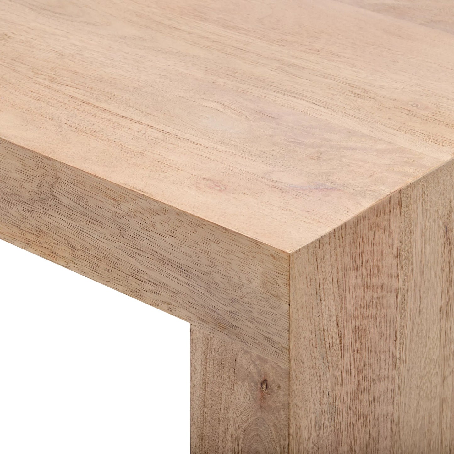 004 SI-2133326 | Closeup | Coburn Coffee Table - 530927 by Surya in brown and natural. Made from top: mango wood, base: mango wood in a modern style.