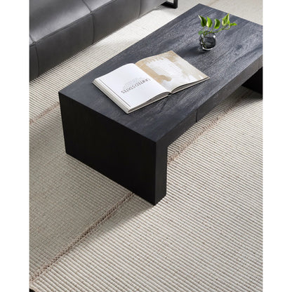 Coburn Coffee Table - 530927 by Surya in brown and natural. Made from top: mango wood, base: mango wood in a modern style.