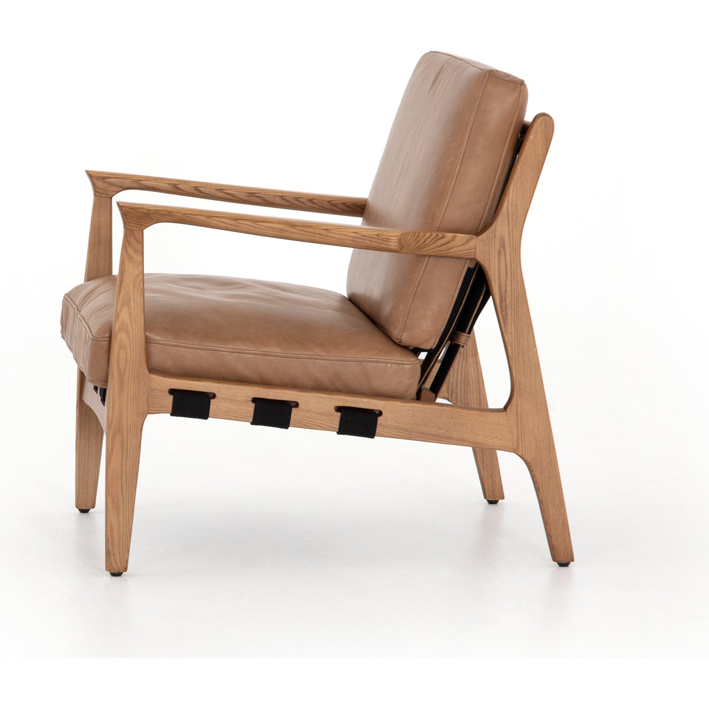 045 S-258371 | Additional Silo | Silas Chair by Four Hands in patina copper, ash wood natural. Made from top grain leather, solid ash in a cottage & farmhouse style.