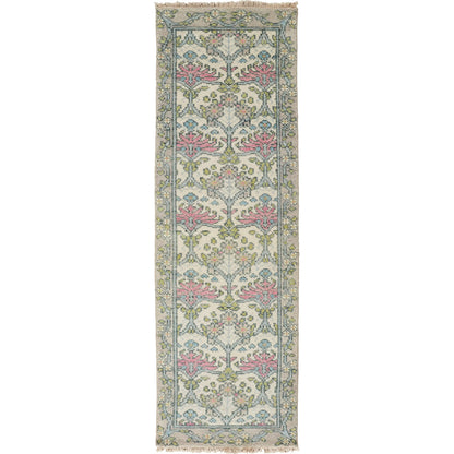 Beall Traditional & Botanical Rug - 6714F by Feizy in ivory, pink, green. Made from wool in a unique style.