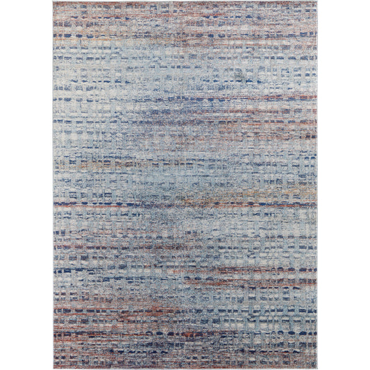 Edgemont Rug - 39IUF by Feizy in blue, ivory, orange. Made from polypropylene, polyester in a unique style.