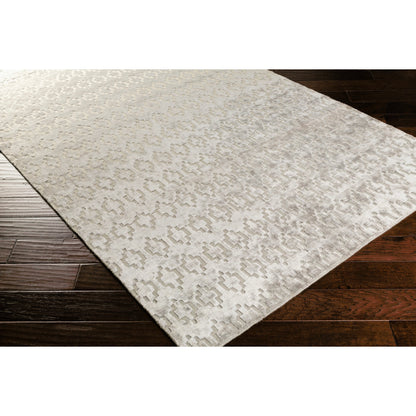 Castlebury Rug - 12626 by Surya in cream. Made from 20% cotton, 80% viscose in a unique style.