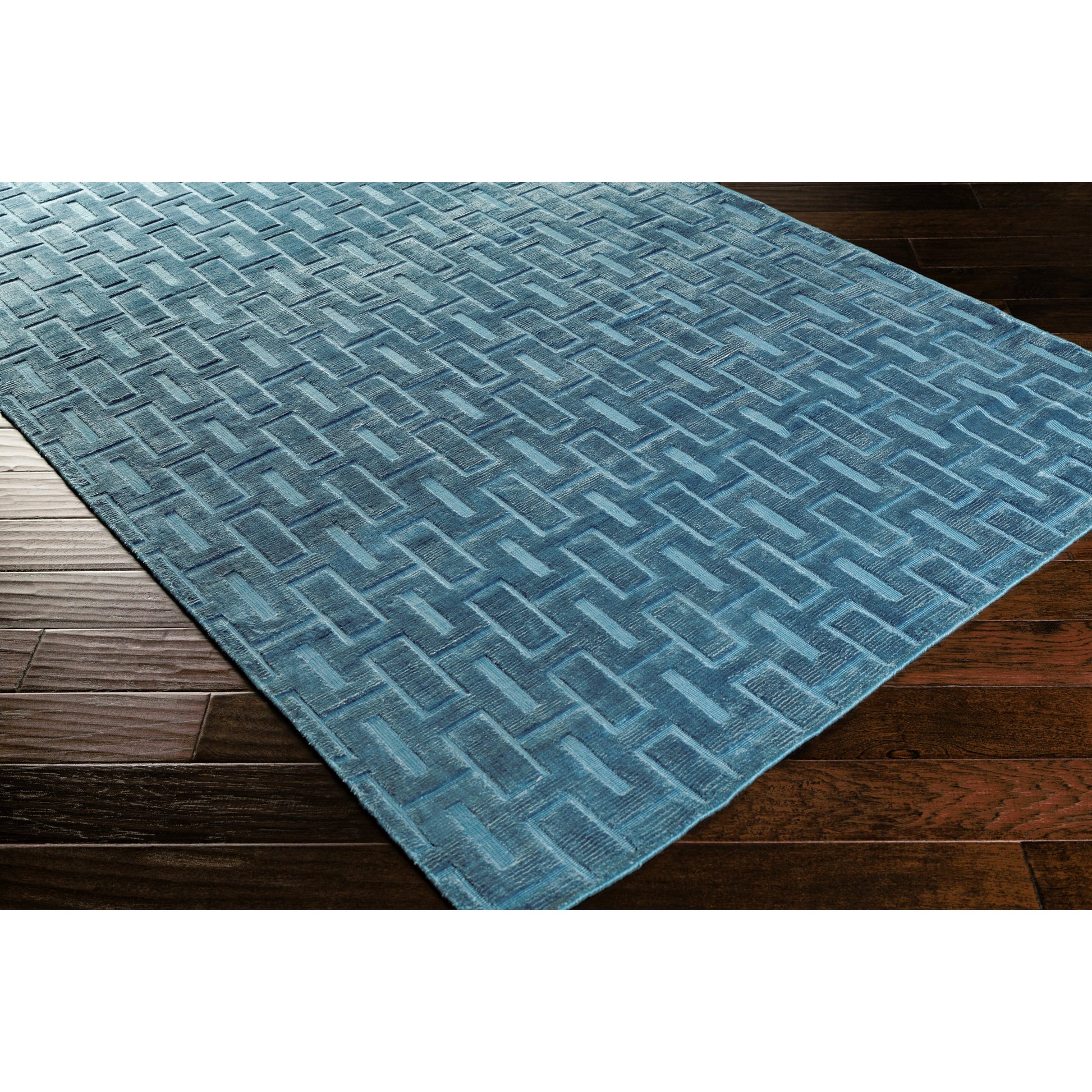 Castlebury Rug - 12627 by Surya in blue. Made from 100% viscose in a unique style.