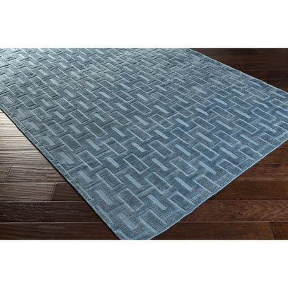 Castlebury Rug - 12627 by Surya in blue. Made from 100% viscose in a unique style.