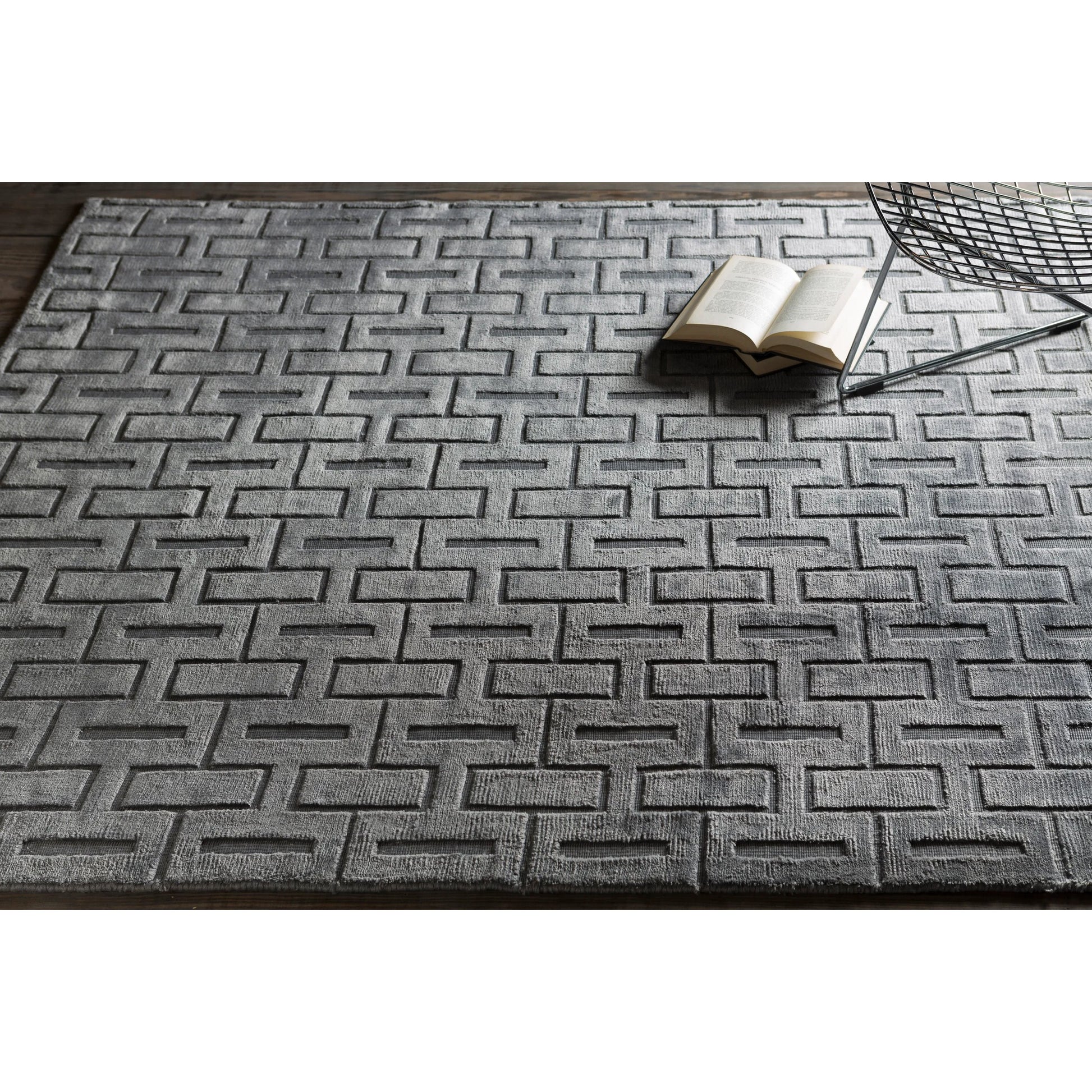 Castlebury Rug - 12627 by Surya in blue. Made from 100% viscose in a unique style.