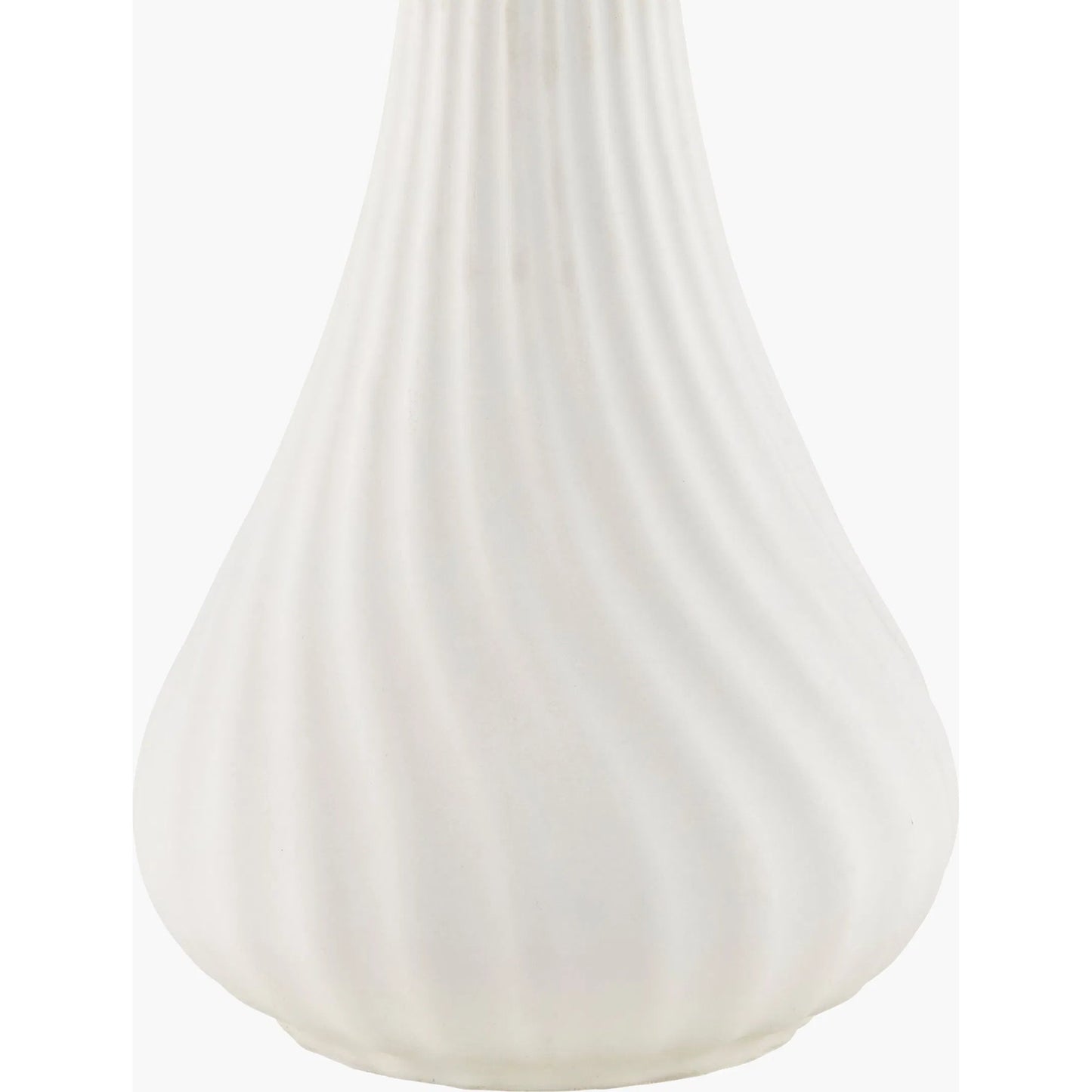 002 SI-2258323 | Closeup | Cabezon Accent Table Lamp by Livabliss in white. Made from concrete, linen, iron in a modern style.