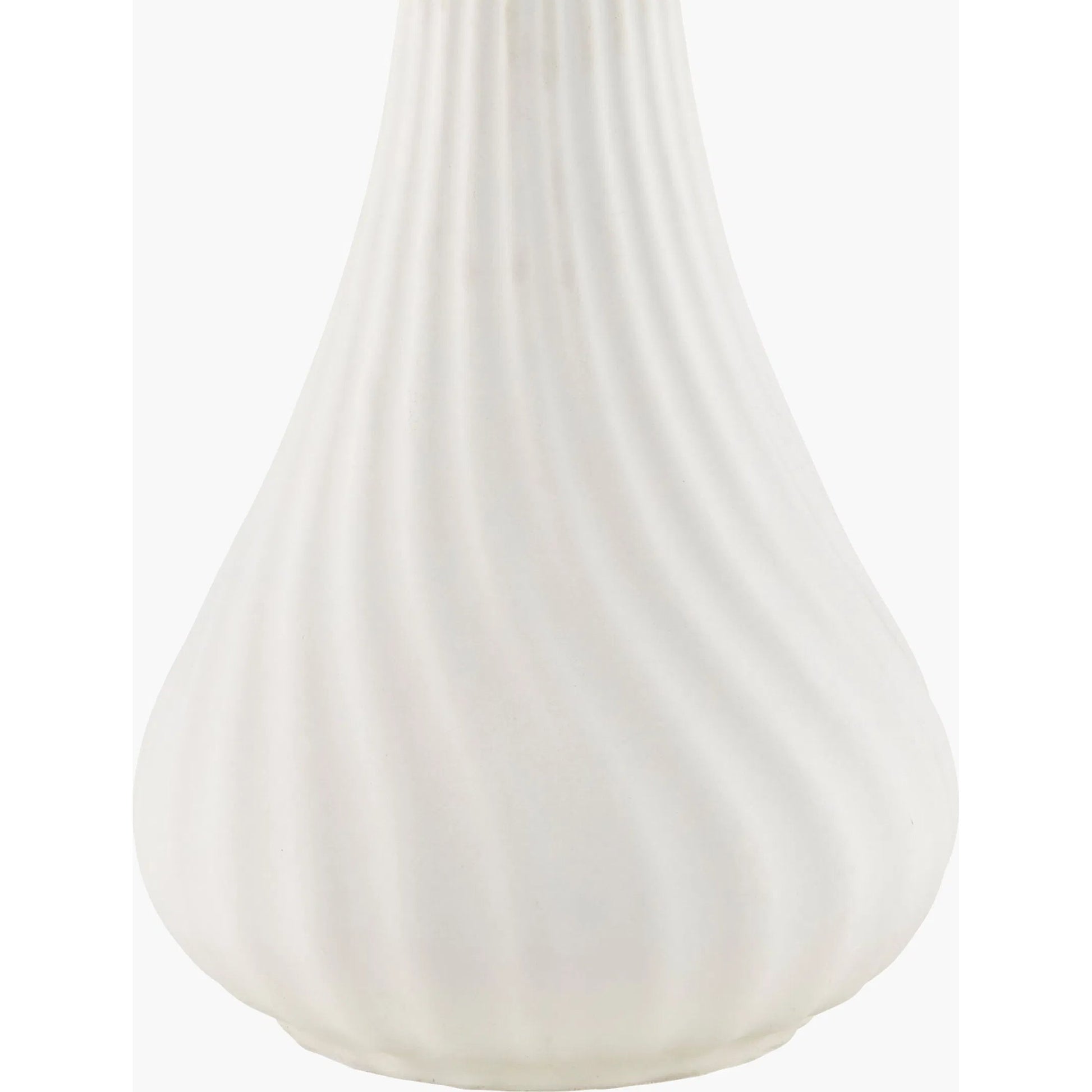 Cabezon Accent Table Lamp by Livabliss in white. Made from concrete, linen, iron in a modern style.